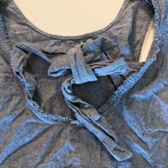 Women's Altar'd State Cropped Tank Top Blouse with Tie Bow Back - Picture 4 of 8